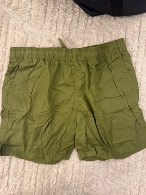 BP. Nordstrom Men’s Cotton Drawstring Shorts – Size L – Olive Green